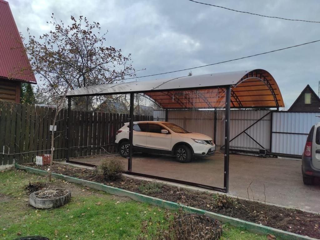 Прозрачные шторы ПВХ для навеса под автомобиль в Холме-Жирковском